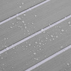 Tappetino per Barche Grigio chiaro e bianco 240 x 90 cm EVA