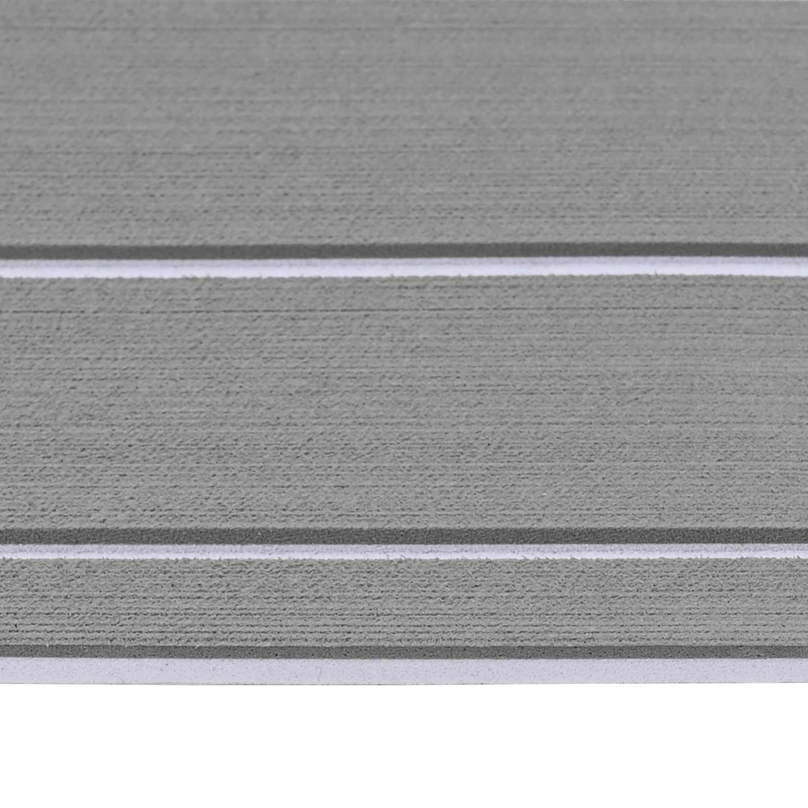Tappetino per Barche Grigio chiaro e bianco 240 x 90 cm EVA