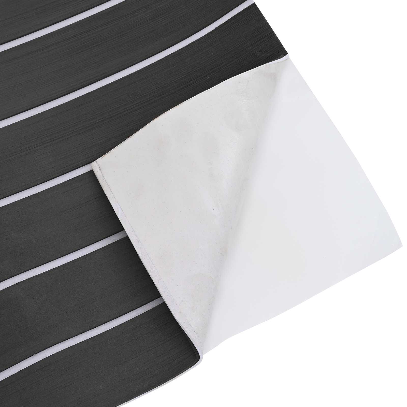 Tappetino per Barche Grigio Scuro e Bianco 240 x 90 cm EVA