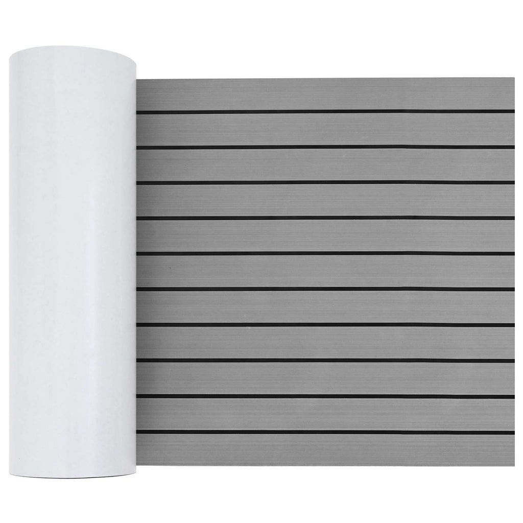 Tappetino per Barche Grigio Chiaro e Nero 240 x 60 cm EVA