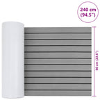 Tappetino per Barche Grigio Chiaro e Nero 240 x 60 cm EVA