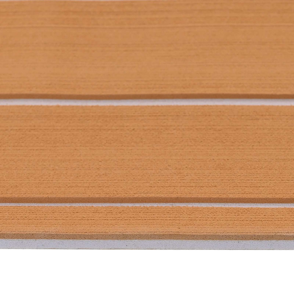 Tappetino per Barche Rigato Marrone e bianco 240 x 60 cm EVA