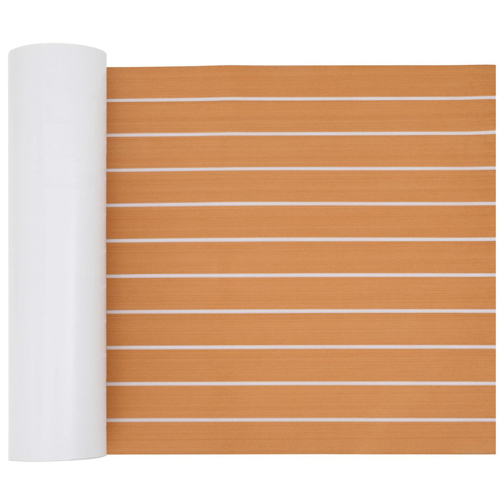 Tappetino per Barche Rigato Marrone e bianco 240 x 60 cm EVA