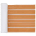 Tappetino per Barche Rigato Marrone e bianco 240 x 60 cm EVA