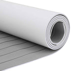 Tappetino per Barche Grigio chiaro e bianco 240 x 60 cm EVA