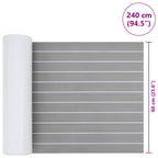 Tappetino per Barche Grigio chiaro e bianco 240 x 60 cm EVA
