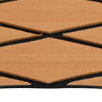 Tappetino per Barche Rigato Marrone e Nero 190 x 70 cm EVA