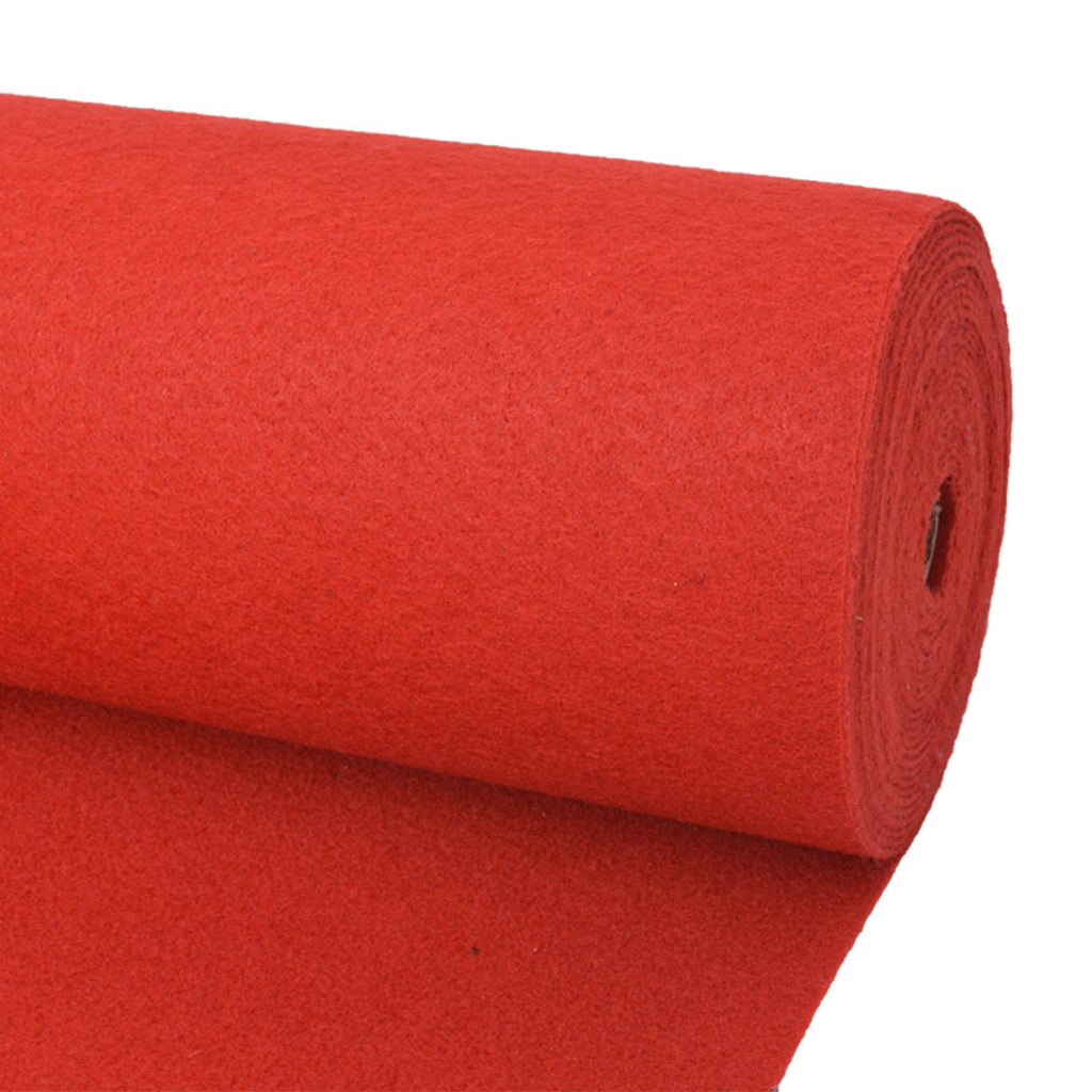Tappeto Tinta unita Rosso 1 x 12 m Tessuto