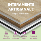 Set di Mobili Porta TV 4 pz Rovere Fumo in Legno Multistrato