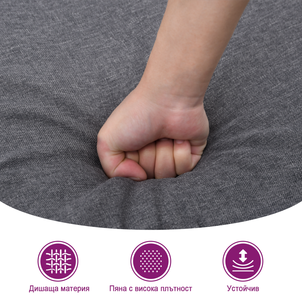 Panca Cappuccino 70x35x41 cm in Similpelle
