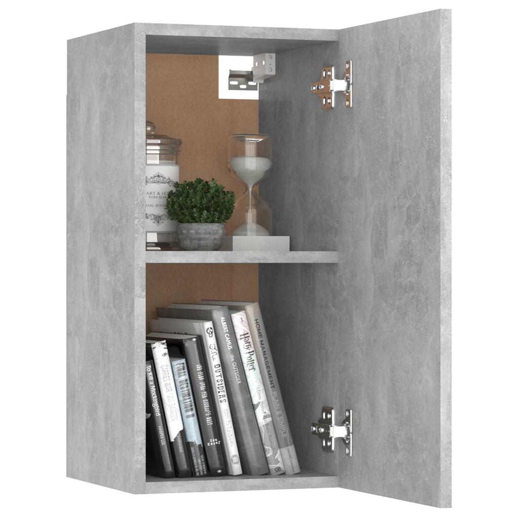 | Mobile TV da Muro | 2 pcs Grigio cemento 30.5 x 30 x 60 cm
