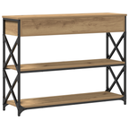 Tavolo Consolle rovere artigianale 100 x 28 x 75 cm