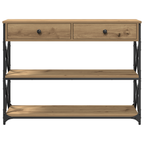 Tavolo Consolle rovere artigianale 100 x 28 x 75 cm